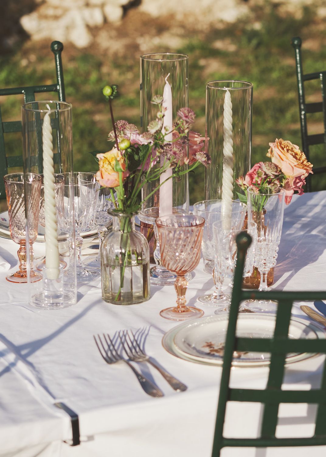 Verre Rosalie à pied eau