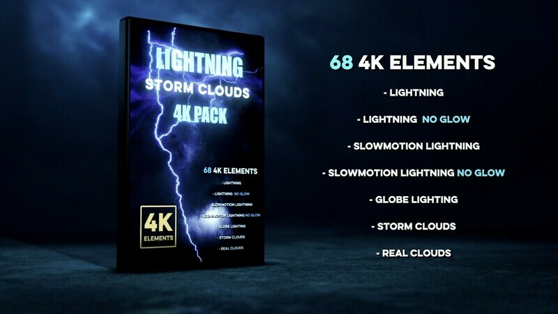 Lightning Storm Clouds 4K