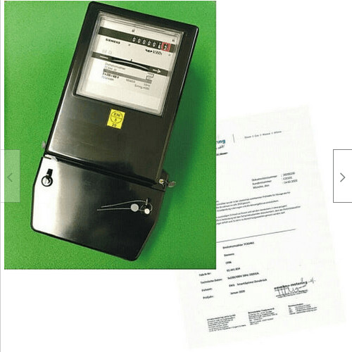 Drehstromzähler 10(60)A. amtlich geeicht in 2026 mit zugehöriger Eichbescheinigung