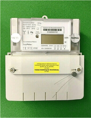 Moderne Messeinrichtung Drehstromzähler/ Zwischenzähler 5(60)A. ungeeicht direktmessend