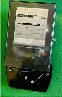 Drehstromzähler/Zwischenzähler/Ferraris 10(60)A. neuwertig 3-phasen  Actaris/Itron