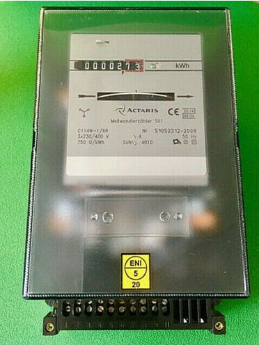 Drehstromzähler/ Messwandlerzähler 5A. regeneriert ungeeicht, neuwertig