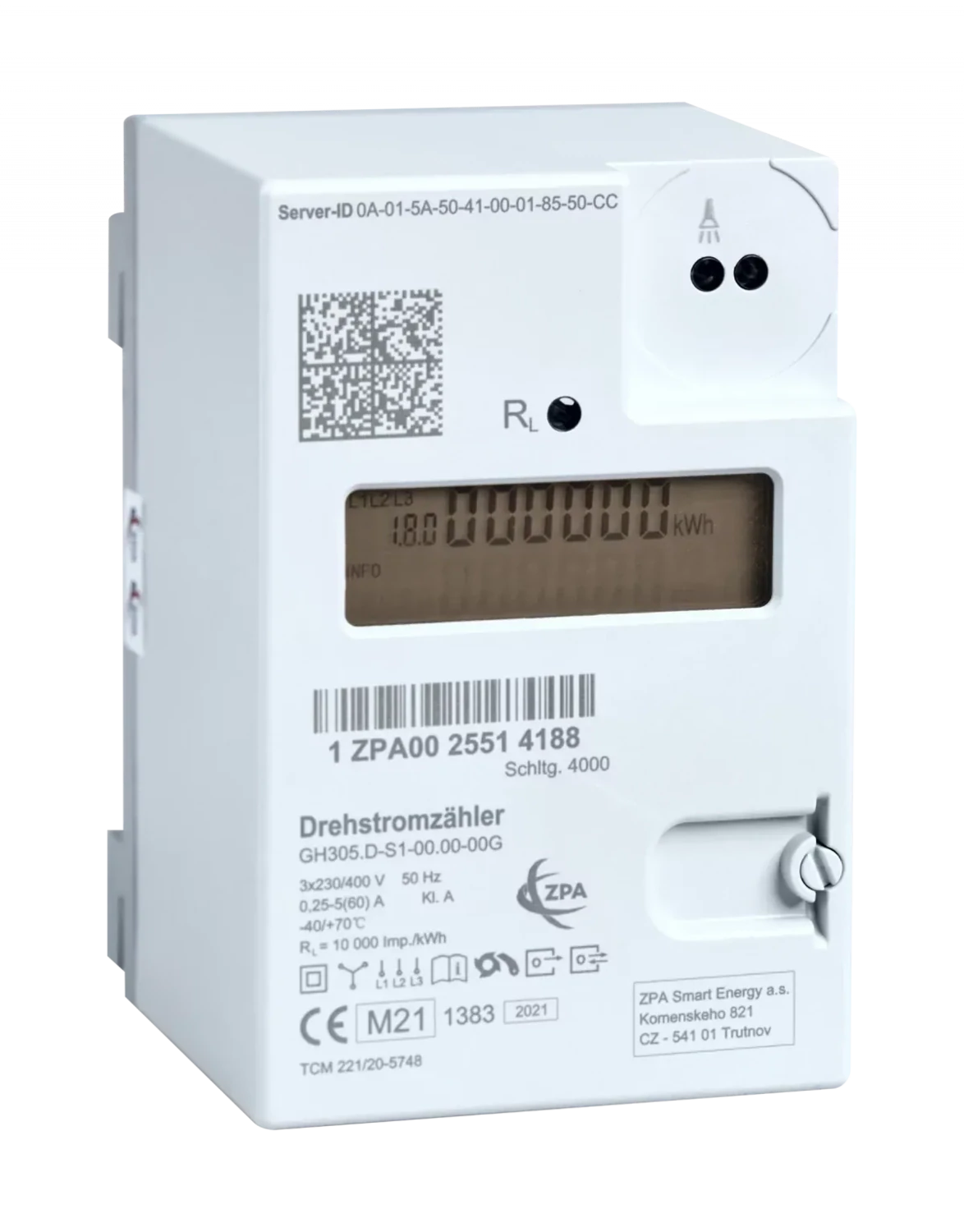 4-phasen Drehstromzähler eHZ elektronischer Haushaltszähler ungeeicht / regeneriert  / Bezugsmessung