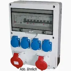 CEE- WANDVERTEILER WV 2/4 Mod.6 / bestückt und vorverdrahtet CEE- WANDVERTEILER WV 2/4 Mod.6 / bestückt und vorverdrahtet