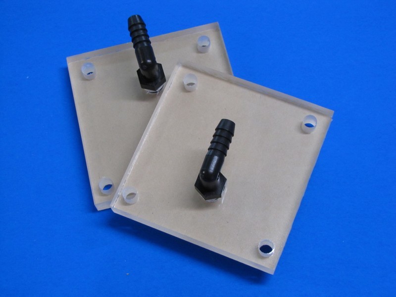 2 Clear Acrylic End Pieces