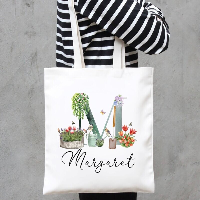Large Personalised Tote/Gift Bag
Gardening  Design, Add Your Name - Perfect Birthday Gift, Gift For Her, Gift For Him, Party Gift, Custom Bag