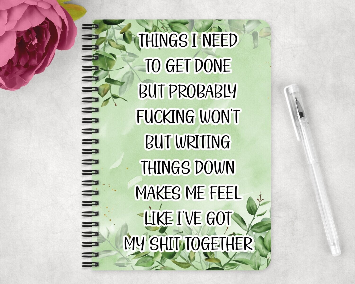 Funny Sweary Note Book - Things I Need To Get Done...