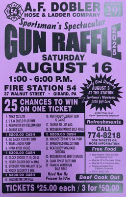 Gun Raffle Ticket 2025gun