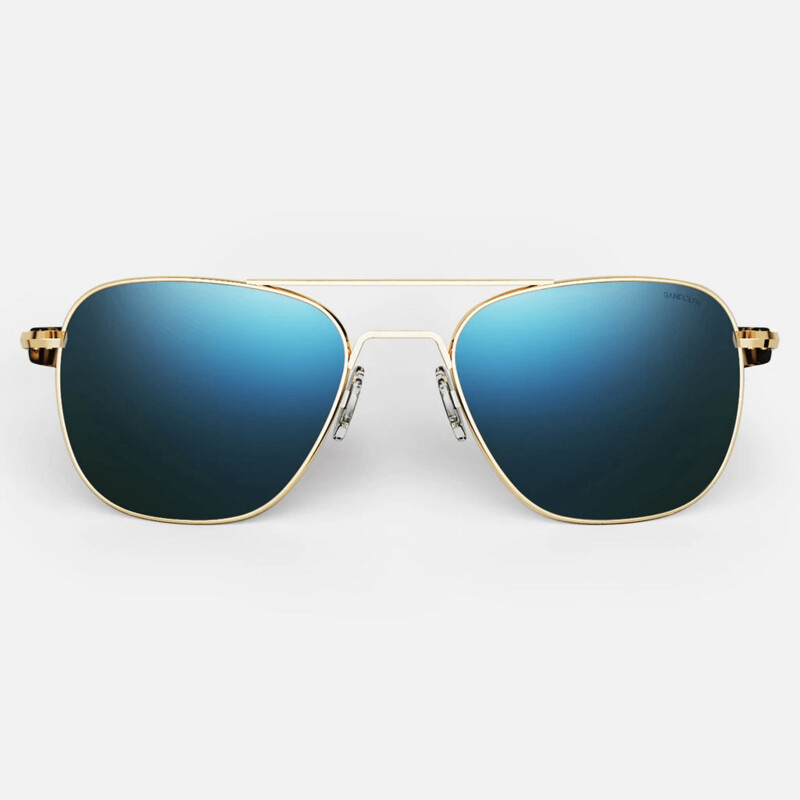 RANDOLPH AVIATOR Gold 23k Cobalt Polarized | AF239 / AF248