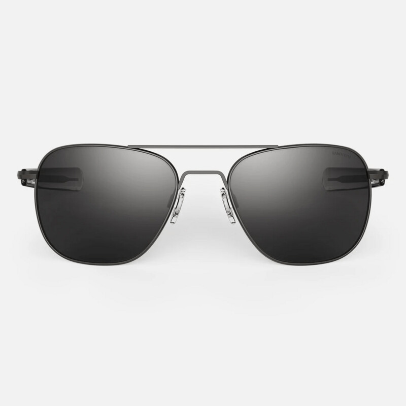 RANDOLPH AVIATOR Gun metal American Gray Polarized | AF048 / AF098 / AF148