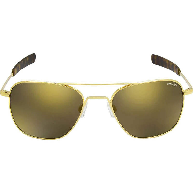 RANDOLPH AVIATOR Gold 23k Nylon Gold Mirror | AF153 | ARTICOLO IN SALDO