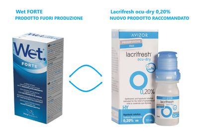 Wet FORTE 10 ml / Lacrifresh ocu-dry 0,20% 10 ml