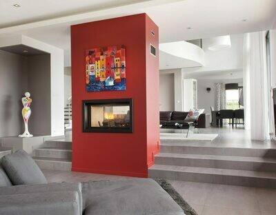 Axis H1200DS - Double Sided Fireplace