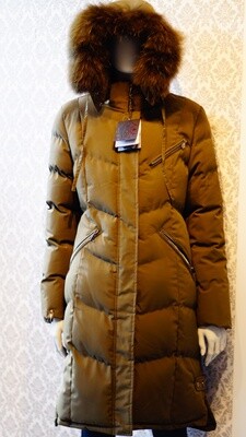 Khaki Green Real Fur Oxygen winter Jacket Khaki Green Real Fur Oxygen winter Jacket