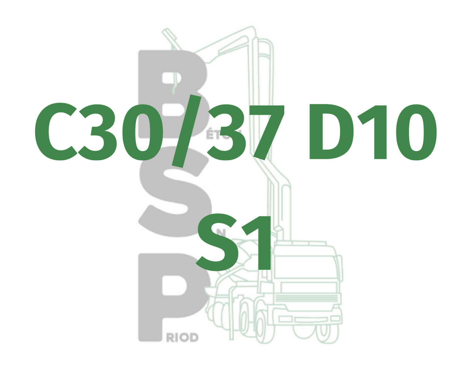 C30/37 (XF1) D10 S1
