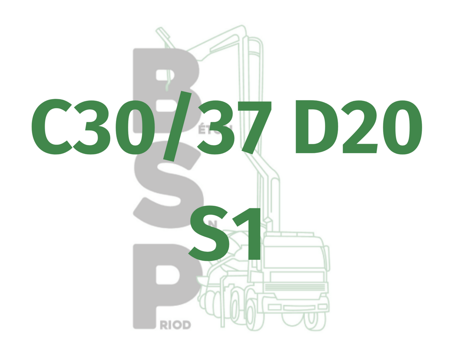 C30/37 (XF1) D20 S1