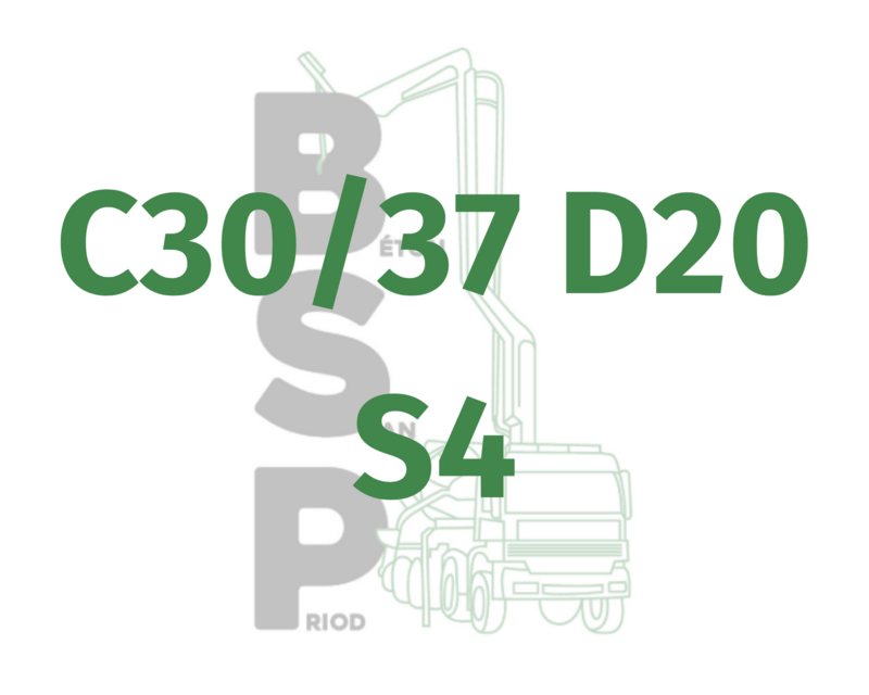 C30/37 (XF1) D20 S4