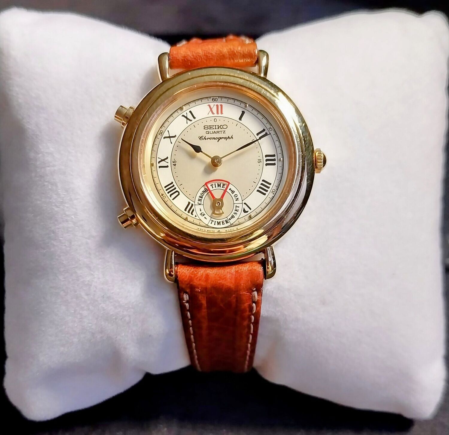 Montre Femme Seiko Quartz Plaquée Or - Occasion, élégante Et Fiable