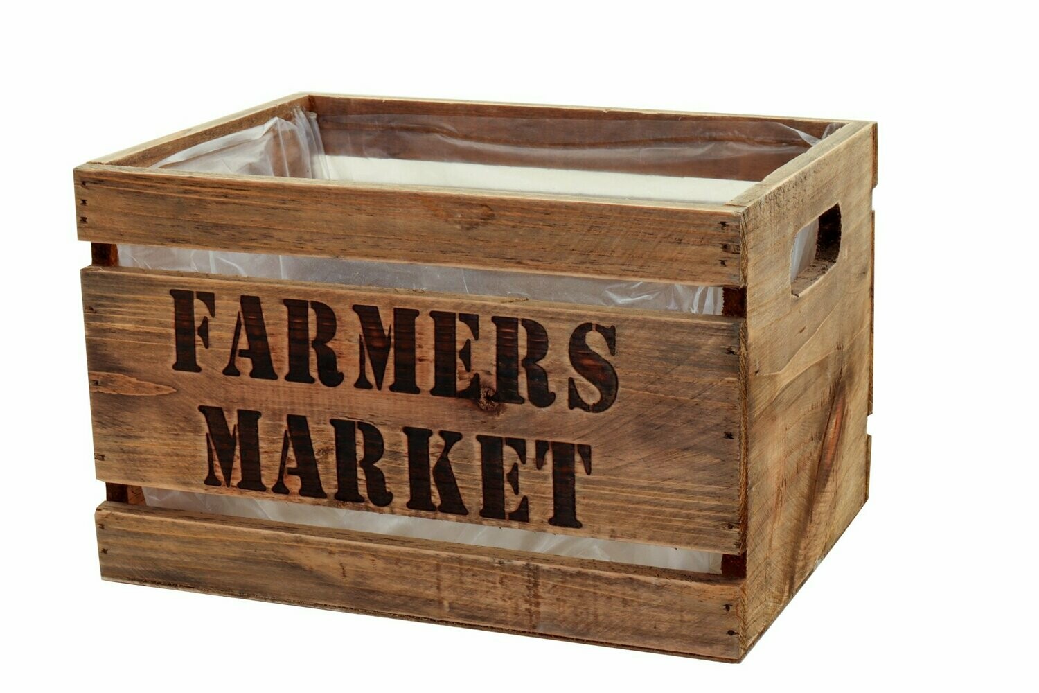 Dekorative Holzkiste "Farmers Market"