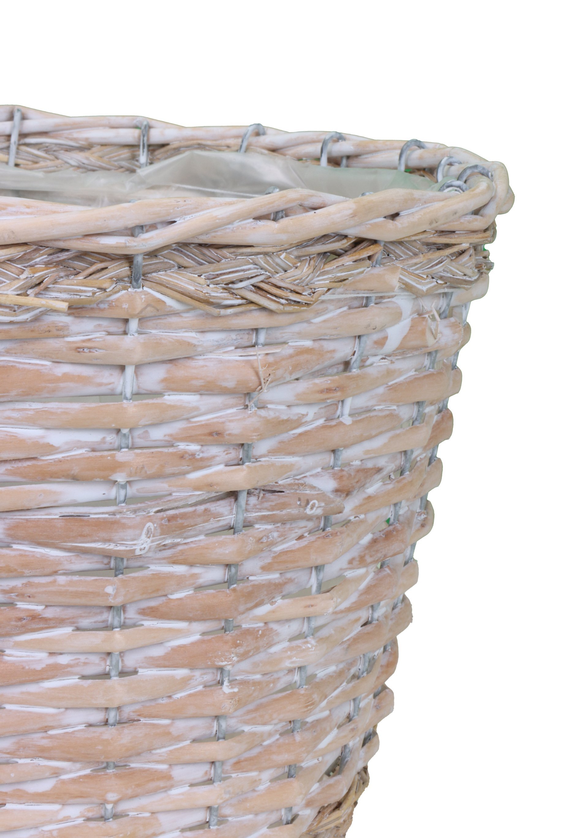 Weidetopf konisch mit PE-Beutel waschweiß