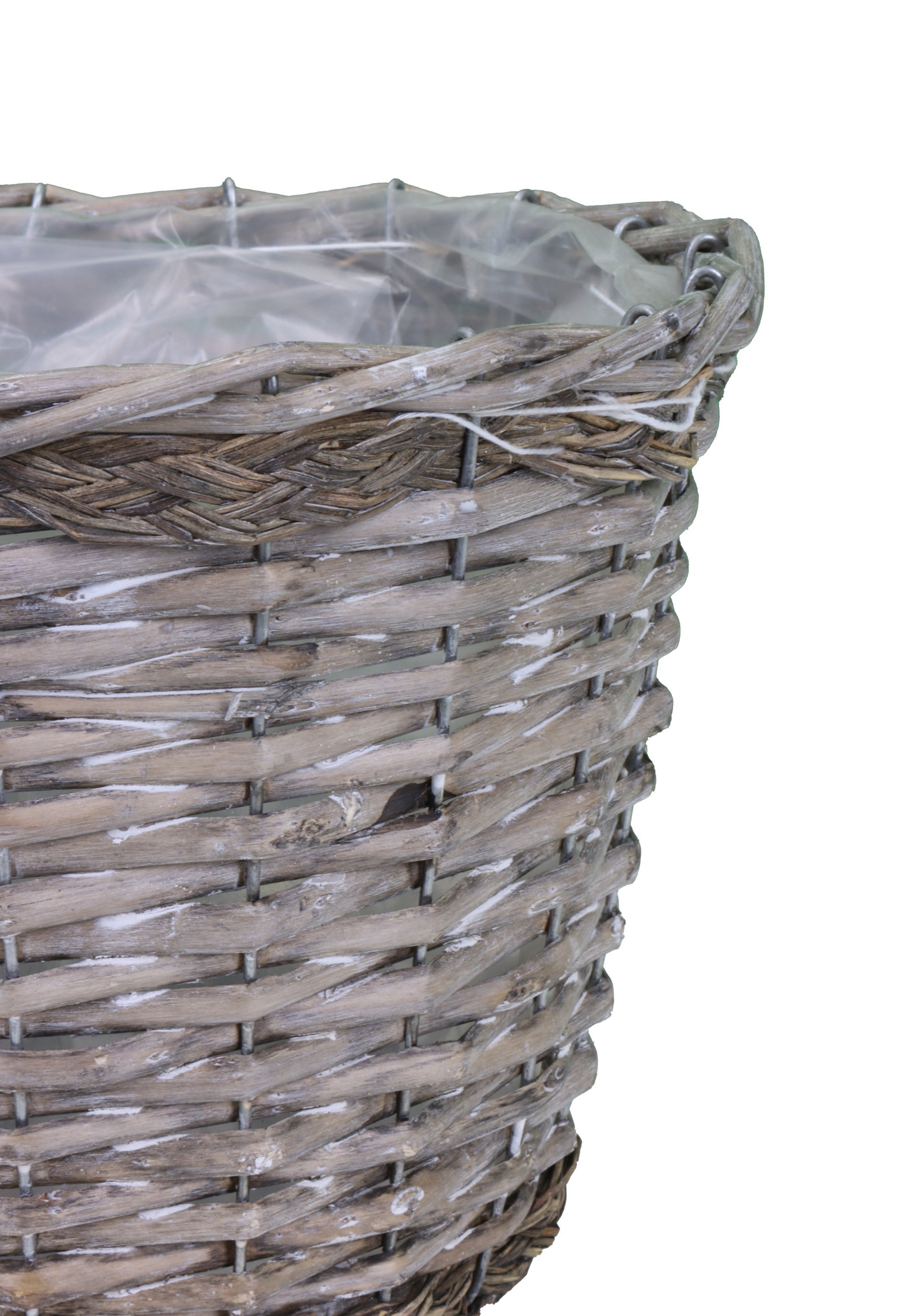 Weidetopf konisch mit PE-Beutel waschgrau