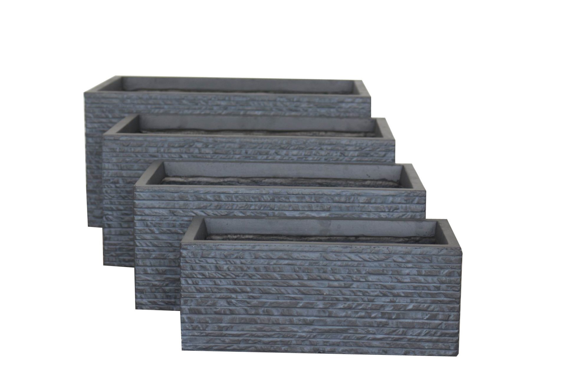 Brickstone - Blumenkasten in Klinkeroptik dunkelgrau