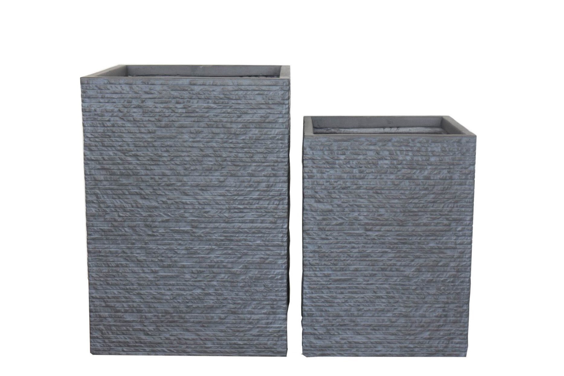 Brickstone - Pflanzgefäß/-vase in Klinkeroptik dunkelgrau