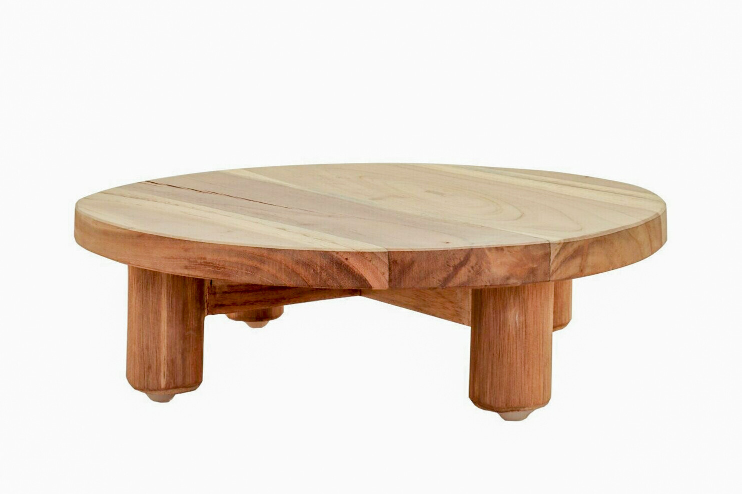 Podest rund FSC zertifiziertes Teak Holz natur