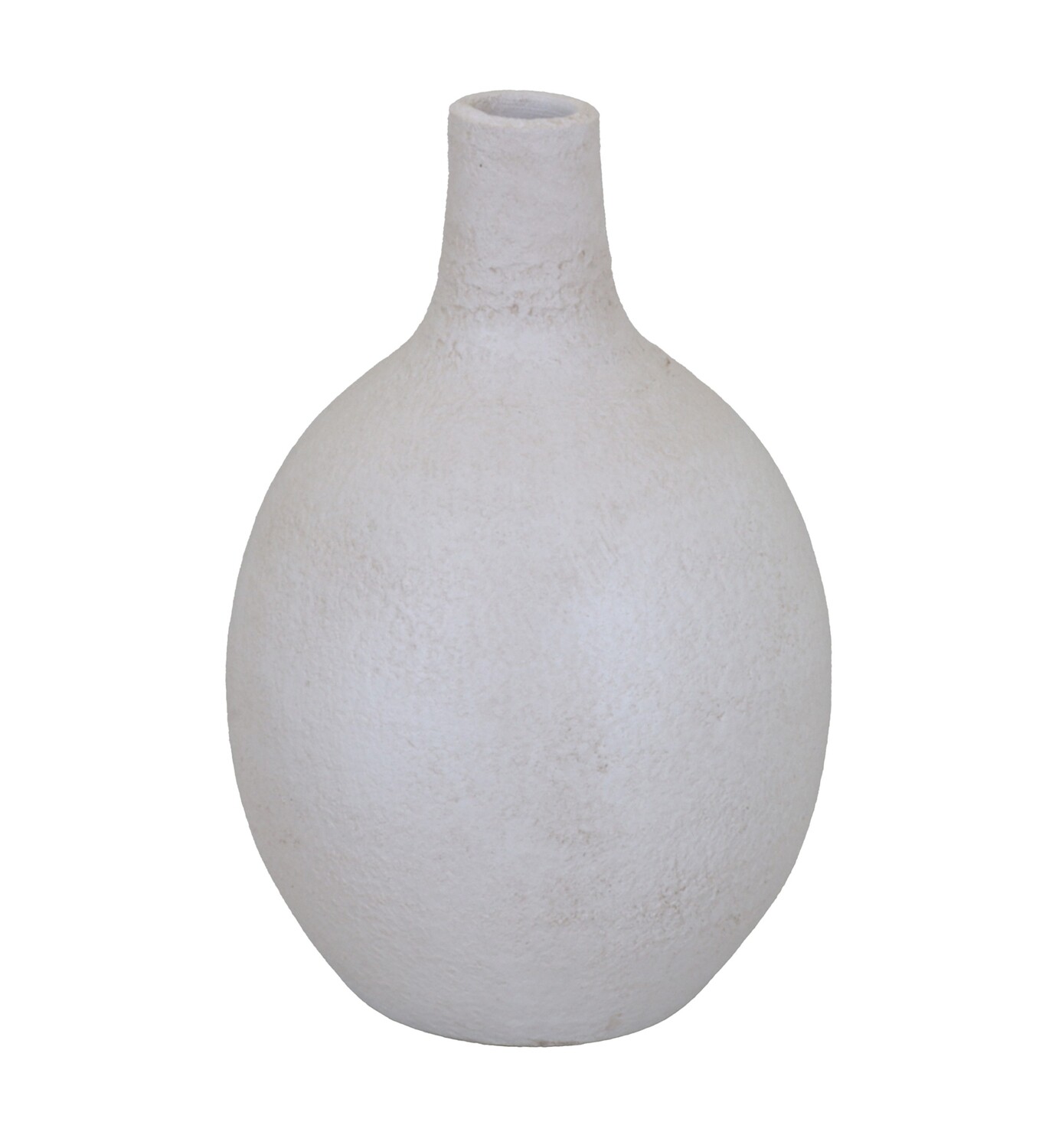 Dekovase Lava Flasche Keramik, bauchig, handgemacht
