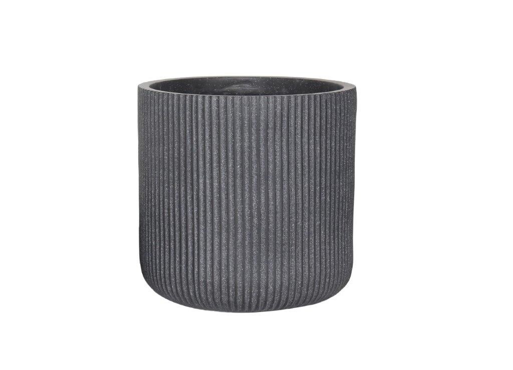 Pflanztopf Vertical Stripe Anthrazit