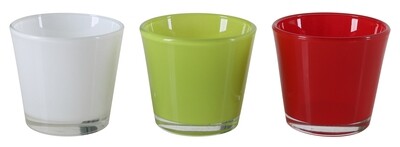 Blumentopf Mini Pflanztopf Glas, 5er-Set, für Mini Pflanzen oder Teelichter