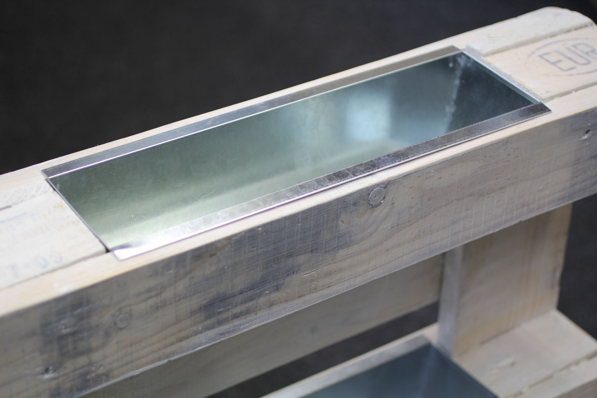 Blumenkasten Zink für Paletten Hochbeet zum Einhängen