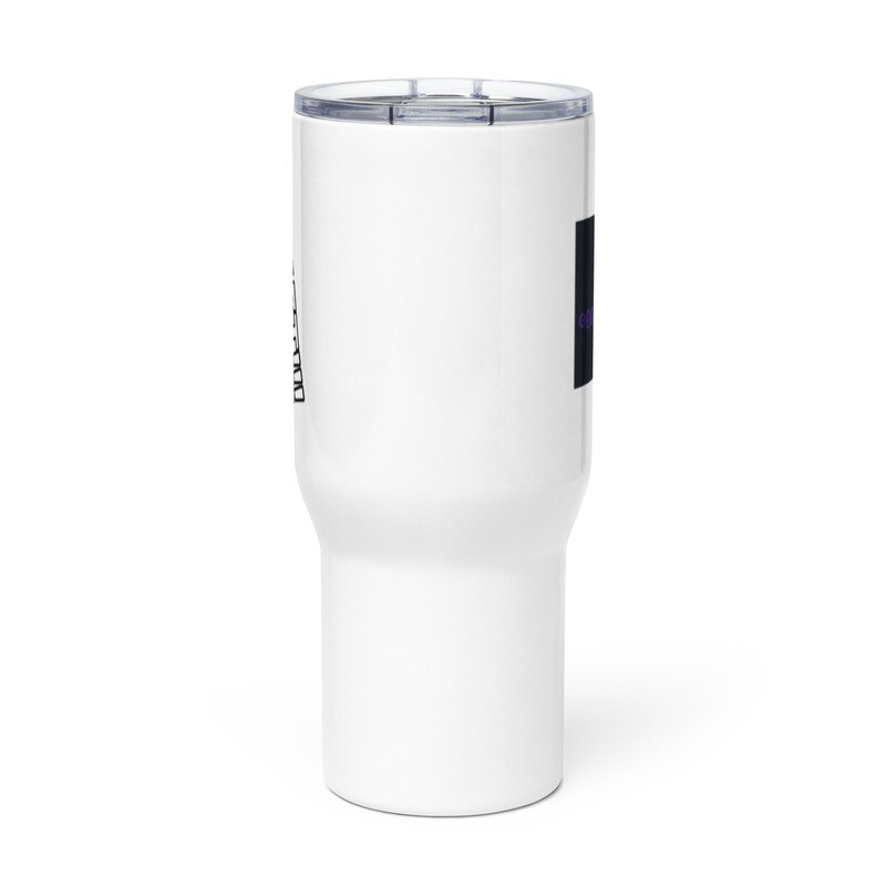 Thermosbeker met hendel.