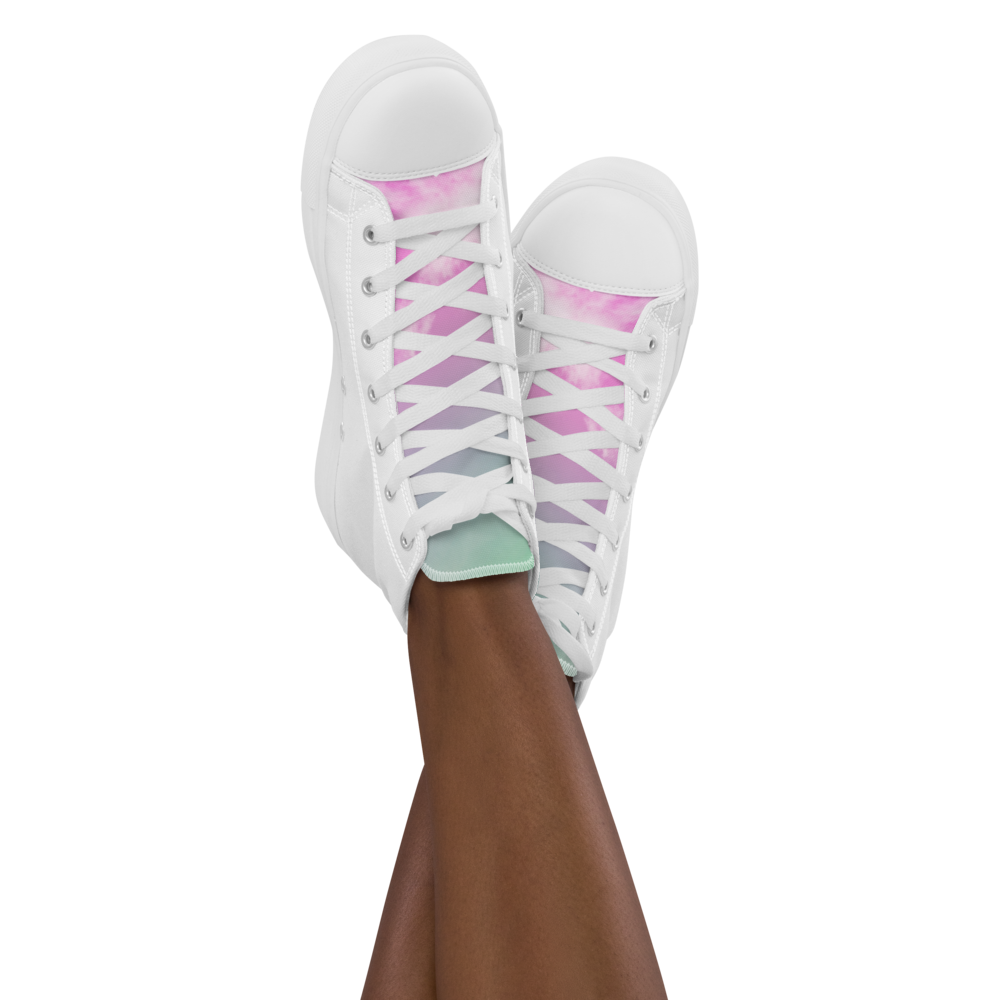 &quot;Branded&quot; by Aggenebbisj Amsterdam Women’s high top canvas shoes