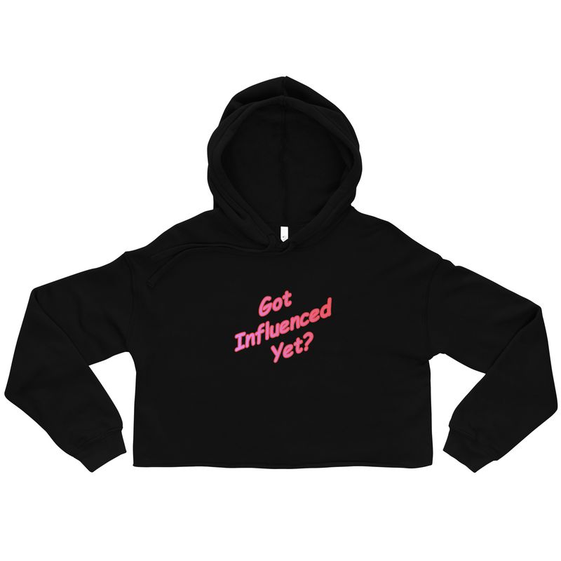 Got influenced yet? by Aggenebbisj Amsterdam
Crop top hoodie
