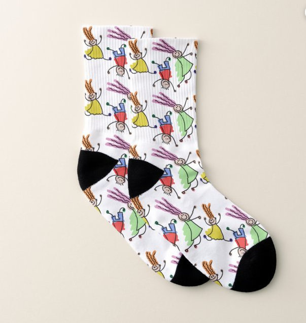 Kids Drawing on socks