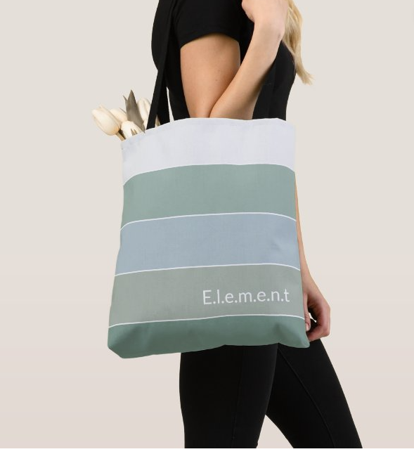 Bold multi color block strip art pattern Bag