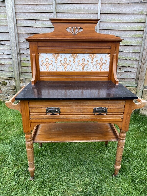 Victorian Washstand with Granite Top