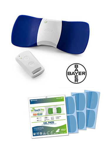 BAYER® TENS Device, Add TENS Device Gel Pads Refills - 1 Pack of 6 Pads: Yes