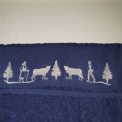 Handtuch mit Appenzeller Stickerei