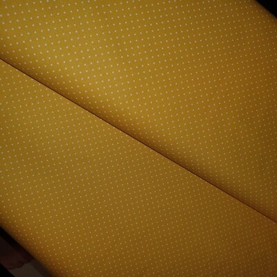 Baumwolle gelb Pünktchen