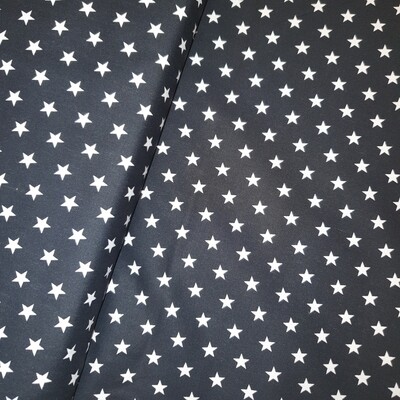 Baumwolle schwarz Sterne