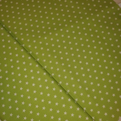 Baumwolle hellgrün Sterne