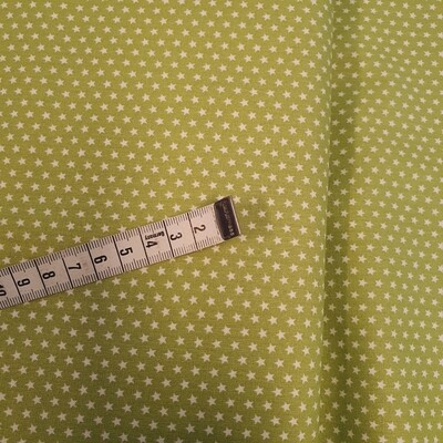 Baumwolle hellgrün Sternchen