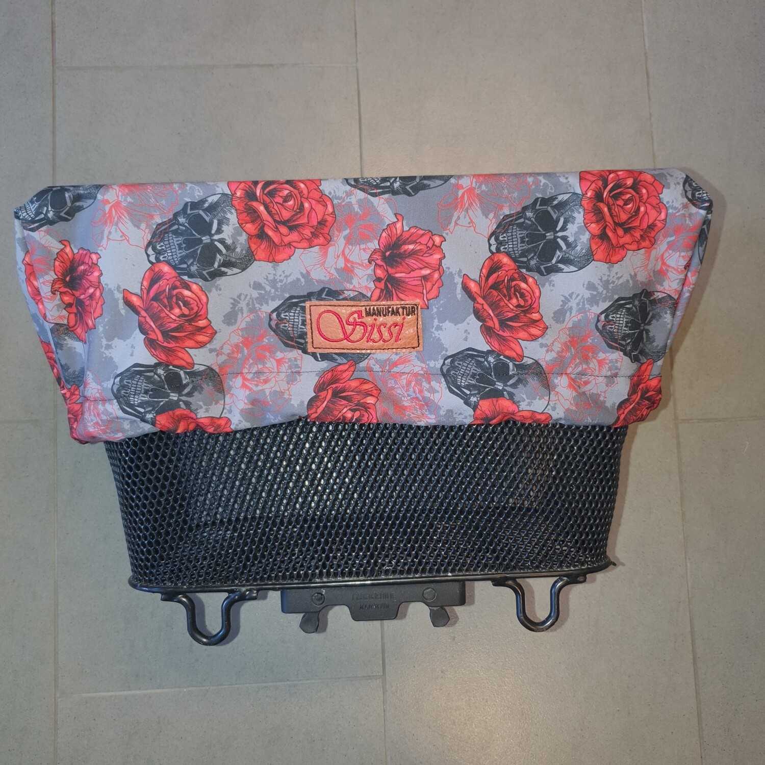 Velokorb- Abdeckung Skull grau Velokorb- Abdeckung Skull grau