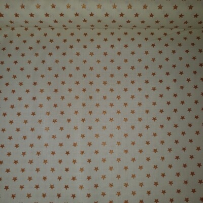 Baumwolle Creme mit goldigen glitzer Sternchen Baumwolle Creme mit goldigen glitzer Sternchen