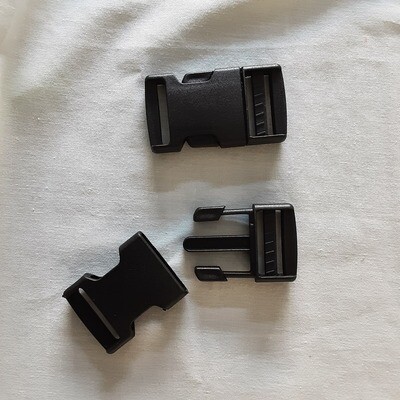 Steckschnalle 25 mm schwarz