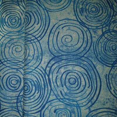 Baumwolle hellblau Kreise Marblehead Venetian Paintbrush Studio