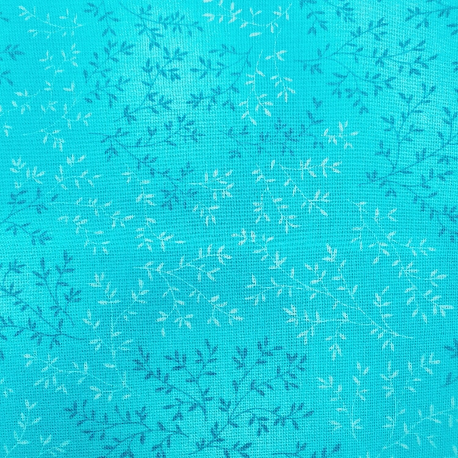 Baumwolle türkis Blätter Timeless Treasure