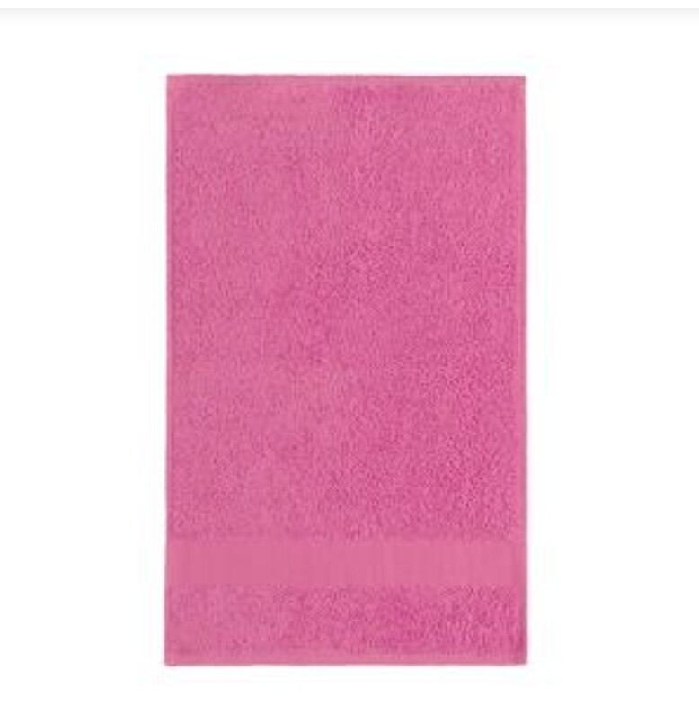 Gästehandtuch rosa 30 x 50 cm
